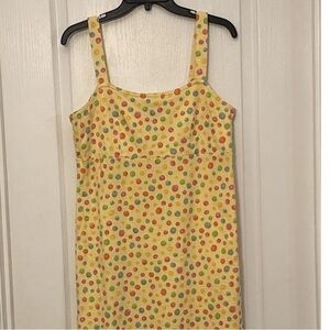Polka Dot Tank Top - Yellow Multicolor